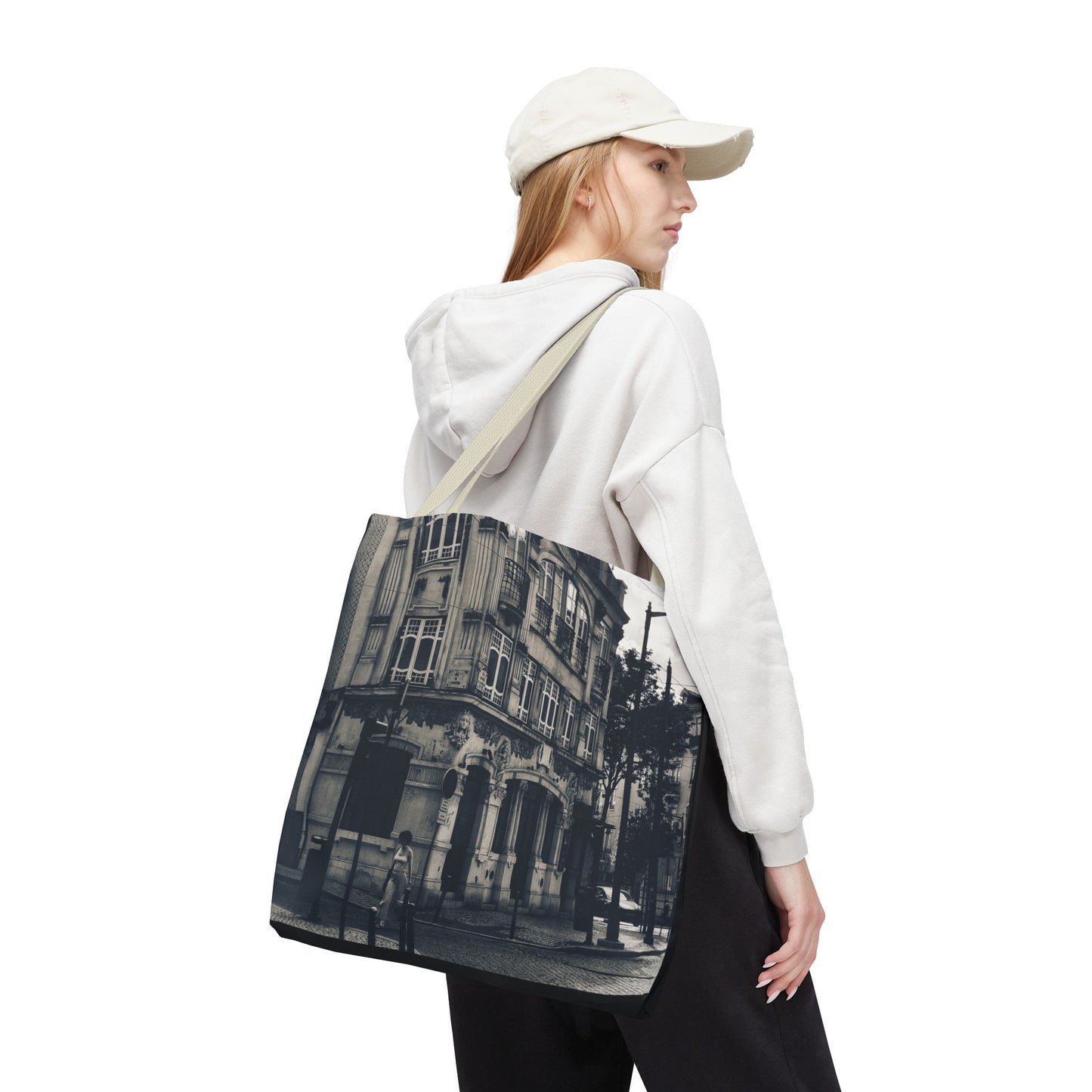 Vintage Cityscape Tote Bag