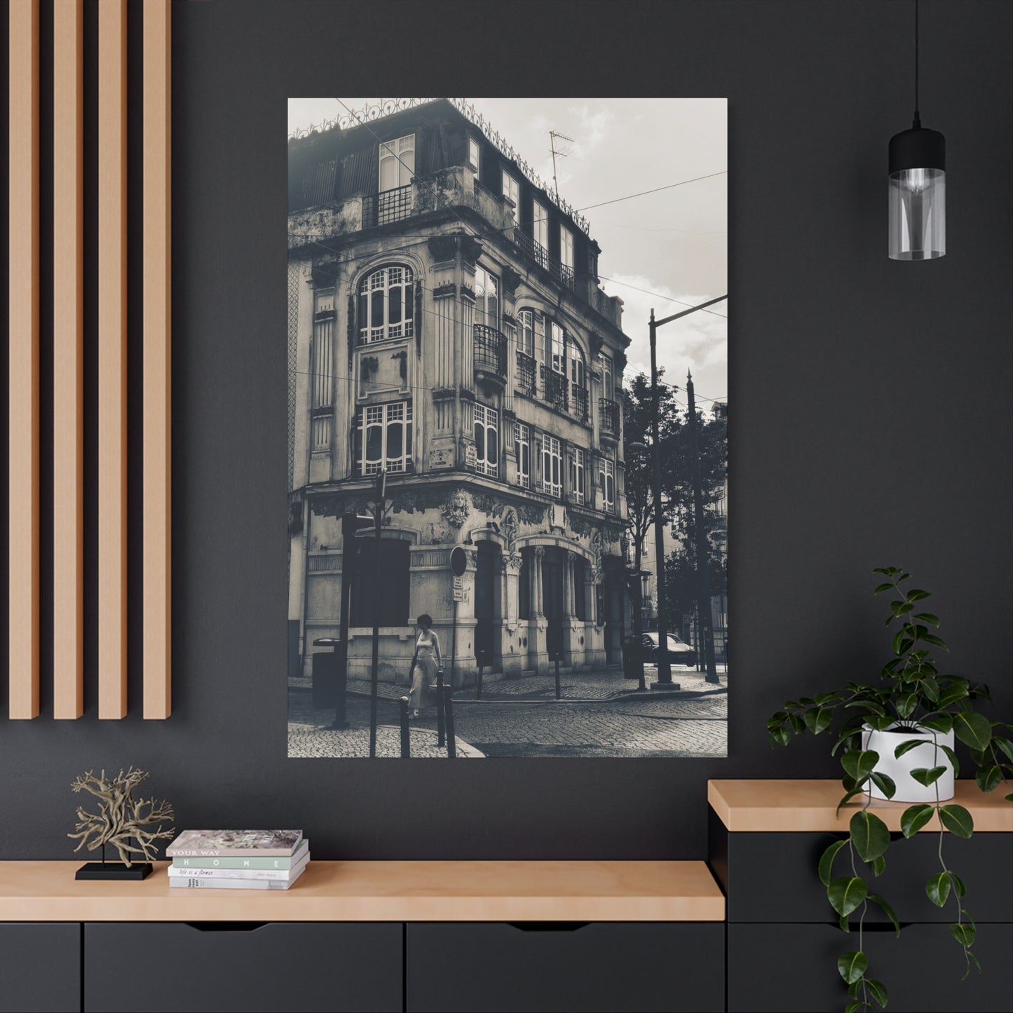 Black and White Canvas Art Print