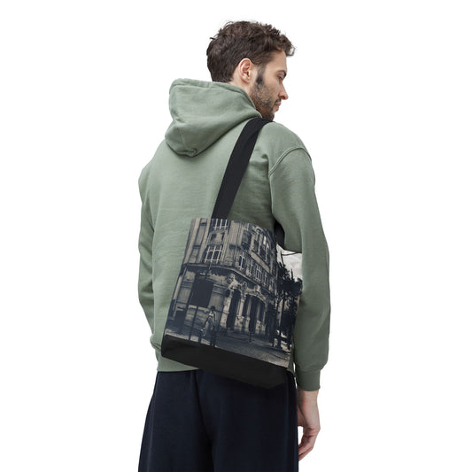 Vintage Cityscape Tote Bag